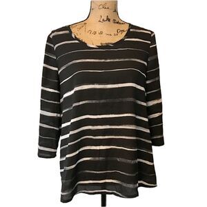 ✨Express Striped 3/4 Sleeves Blouse✨